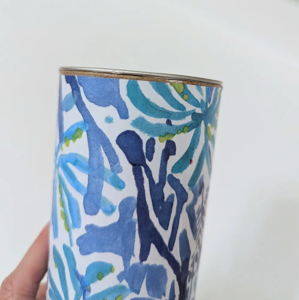 Handmade Lilly Pulitzer Let's Jet Pencil Canister